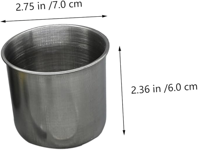 FRCOLOR Stainless Steel Parrot Eating Bowl and Cup Set with Hanging Stand, Bird Cage Food Container for Parakeets and Cockatiels, Sturdy Pet Feeder Accessory for Bird Feeding Random Color
