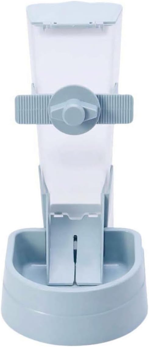 Hanging Automatic Pet Feeder for Small Birds and Small Pets, Blue Plastic Food Container with Water Dispenser, Outdoor Bird Cage Accessory for Parakeets and Hamsters
