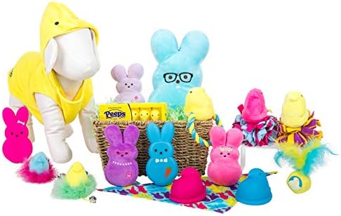 Peeps for Pets Plush Bunny Toys for Dogs, Pink/Purple, Mini/2 Pack | Fun Way to Keep Your Pet Entertained for Hours | Soft, Cute, Cuddly, and Squeaky Dog Toys for Easter or Everyday Use