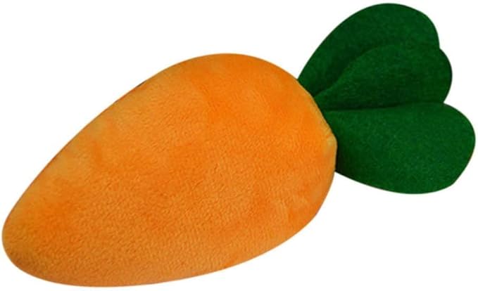 1Pc Soft Dog Toys Cute Carrot Plush Chew Squeaker Sound Pet Puppy Supplies Plush Dog and Cat Toys with Multi-Squeaks