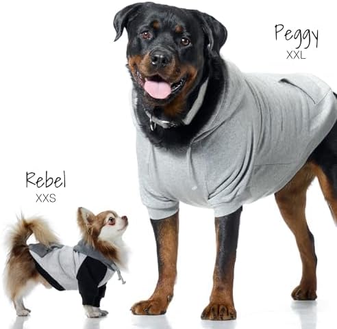 Pet Passion Rocky II - The Extra Comfy Hoodie, Organic Cotton and Recycled Poly Dog Hoodie Pet Coat Sweater for Small, Medium, Large Dogs, Pink Half Camo, Medium