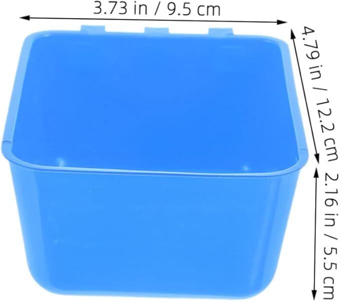 6pcs Bird Cage Cups Rabbit Feeder Bowl Hanging Water Feeder Plastic for Puppies Chickens Rabbits