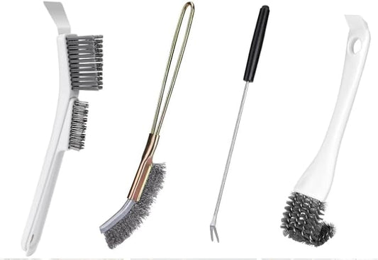 Bird Poop Remover Brush Kit, Bird Cage Cleaner Brush for Poop Off Bird Poop Remover, Multi-Function Parrot Cage Cleaning Brush Tools for Parakeet Small Animal Cage and Bird Cage Perch Cleaner 4Pcs