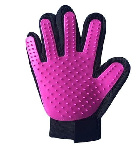 180 Nail Pet Cleaning Supplies Hair Removal Brush Rolled Cat Gloves True Bath Massage Comb Pet Gloves (1 Pair) (Blue)