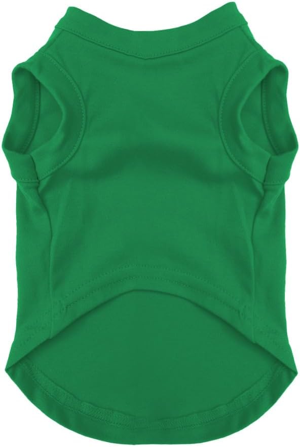 Happy Camping Dog Tee Shirt | Sleeveless Breeds | Summer | Outdoor Adventure | Travel | (Green, Large 278)