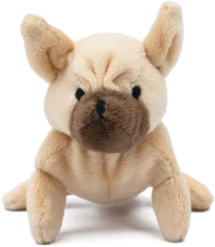 Oscar Newman French Bulldog Pipsqueak Toy, 5-inch Length, Tan