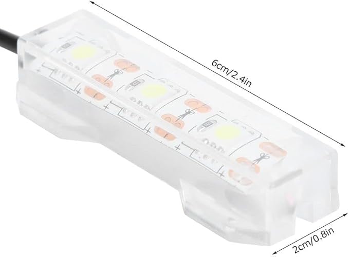Blue Light Small Aquarium Led Light, Multicolor Led Fish Tank for Freshwater Plants Aquarium Accessories,Fish and Aquatic Pets,Small Aquarium Light Tank Lamp for or Office Desk Tank