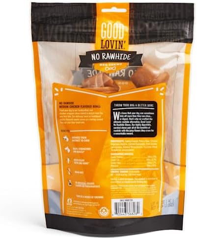 Good Lovin' by Petco No Rawhide Medium Chicken Flavored Dog Bones 15.8 oz. Count of 5