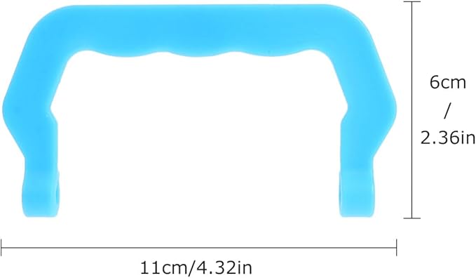 Ipetboom 10Pcs Pet Cage Crate Handles Replacement Cage Handles Dog Crate Replacement Parts for Carrier for Squirrel Hedgehog Rabbit Chinchilla Hamster, Blue