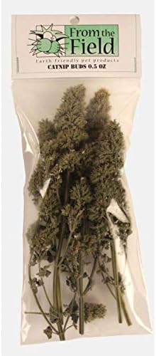 from The Field | Premium Whole Catnip Buds for Cats | Organic, USA-Grown, Fresh & Potent | Natural, Eco-Friendly Cat Treat for Play & Relaxation | Catnip for Indoor Cats | Resealable 0.5 Oz Bag
