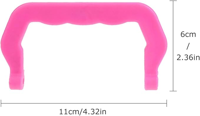 Ipetboom 10pcs Pet Cage Crate Handles Replacement Cage Handles Dog Crate Replacement Parts for Pet Cage Carrier Rabbit Cages Handle Replacement for Squirrel Hedgehog Chinchilla Hamster, Pink