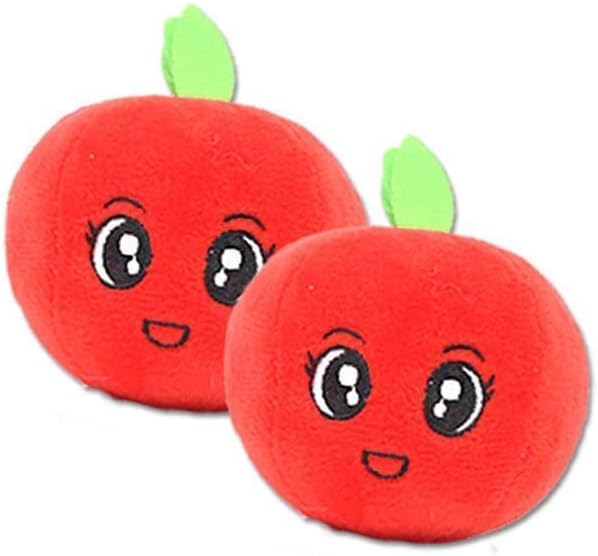 Cyrank Dog Toys for Small Dogs and Puppies, Squeaky Dog Toys Cute Stuffed Teeth Grinding Relieve Boredom Fruit Shape Plush Toy for Pets Dogs Cats
