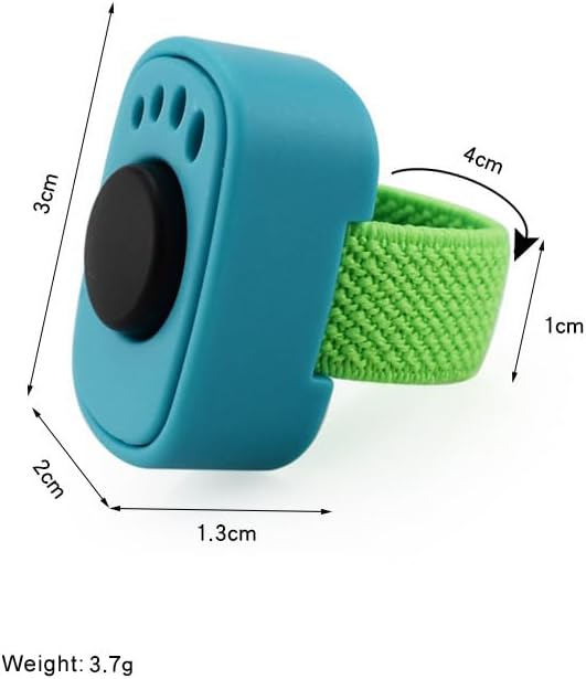 Pet Clicker for Dogs/Cats/Horses/Birds or Other Animals - Mini Finger Clickers for Training (Finger clickers Black+Blue)