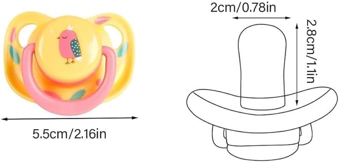 Pet Silicone Calming Pacifier, Dog Pacifiers for Small Dogs, Kitten Pacifiers, Puppy Teething Toys and Cat Chew Toys, Essential Pet Supplies, Puppy Essentials and Kitten Supplies, Chew Toys (Chicks)