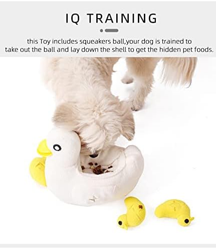 Pet Snuffle Mat for Dogs Cats Boredom, Dog Educational Sound Toys, Interactive Feed Game Toys, Encourages Natural Foraging Skills for Cats Dogs, Stress Relief, be Smarter (Duck & Little Duck)