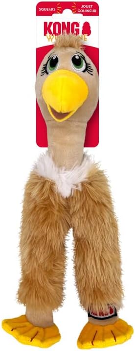 KONG Wishbones Assorted Bird Dog Toy for Tug, Fetch - for Small, Medium and Large Breed Dogs