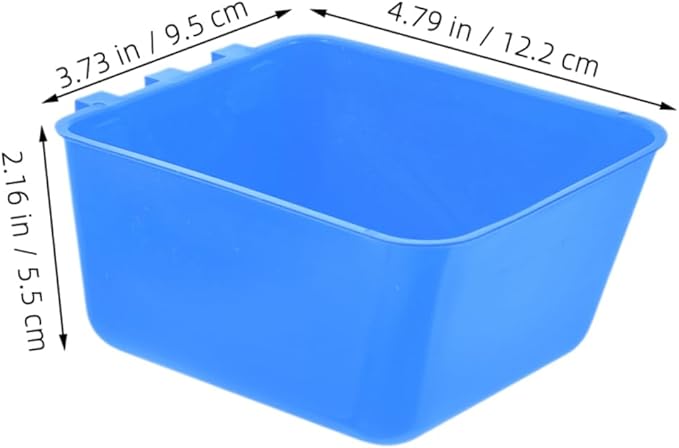 6pcs Bird Cage Cups Rabbit Feeder Bowl Hanging Water Feeder Plastic for Puppies Chickens Rabbits