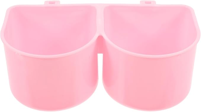 Bird Cage Feeder Cups Dog Food and Water Bowl Bowl and Crate Hanger Spill Pet Feeder for Cats Dogs Adjustable Height