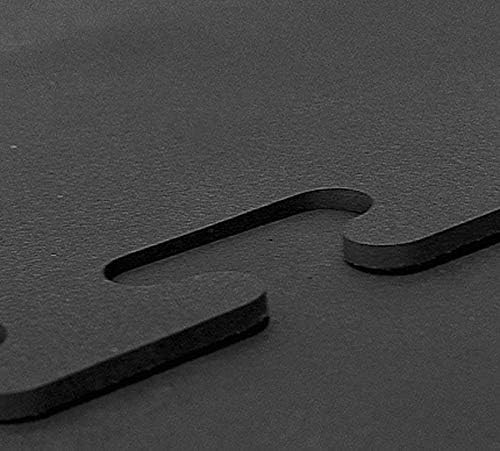 American Heavy Duty Stall Tiles - Thick, Durable Rubber Flooring - Solid Black 8' x 20' Set 1/2" Thick (40 Tiles Total)