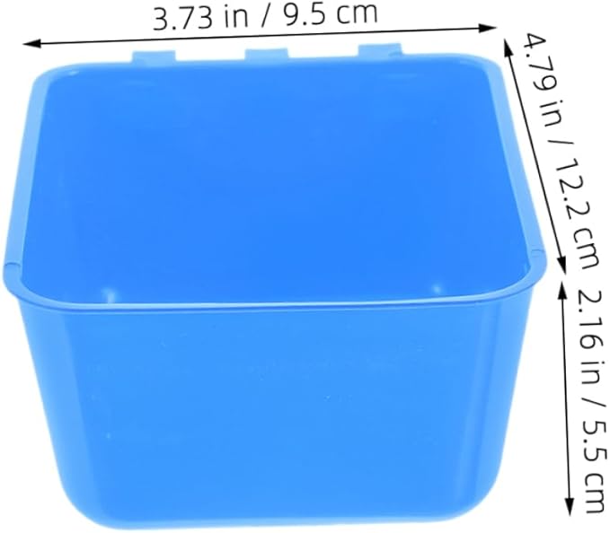 6pcs Bird Cage Feeding Cup Rabbit Water Bowl Macaw Cage Bowl Chicken Feeder Cups for Small Animals