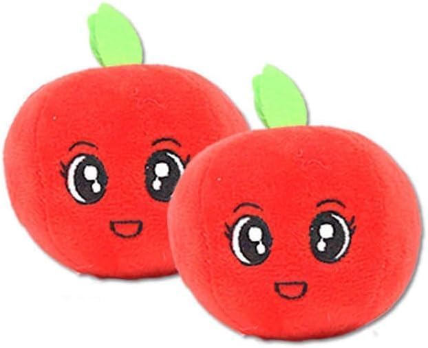 Cyrank Dog Toys for Small Dogs and Puppies, Squeaky Dog Toys Cute Stuffed Teeth Grinding Relieve Boredom Fruit Shape Plush Toy for Pets Dogs Cats