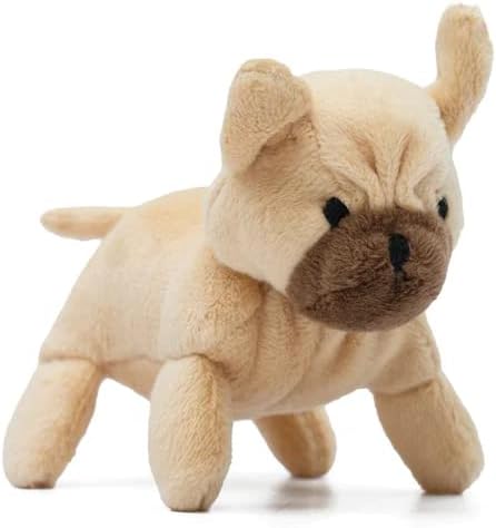 Oscar Newman French Bulldog Pipsqueak Toy, 5-inch Length, Tan