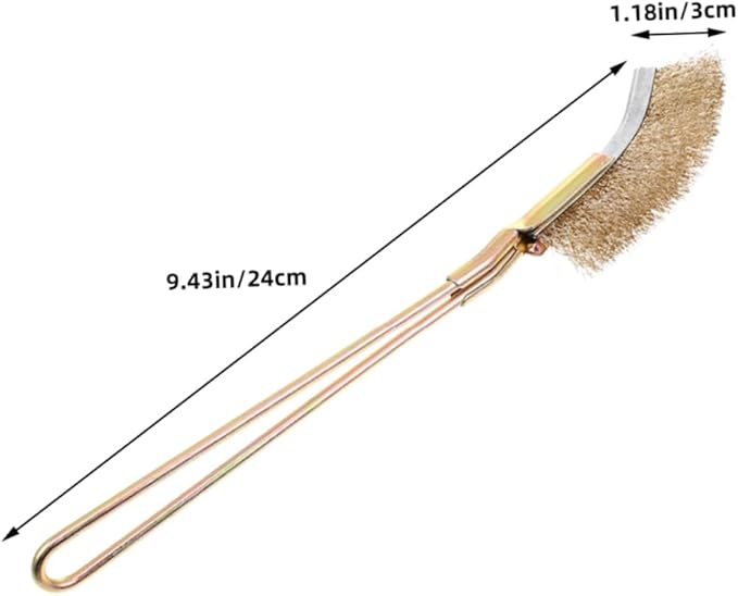 ORFOFE 1set Bird Cage Cleaning Brush Set with Bristles for Pet Cages and Design Versatile Tool for Bird Droppings and Small Animal Waste Includes Brush Handle and Curved