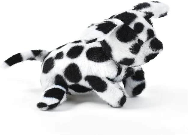 Oscar Newman Dalmatian Pipsqueak Toy, 5-inch Length, Black and White