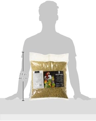 HARI Tropimix Bird Food for Budgies, Canaries And Finches, Hagen Parrot Food with Seeds, Egg, Fruits and Vegetables, Egg Food Mix, 8 lb Bag