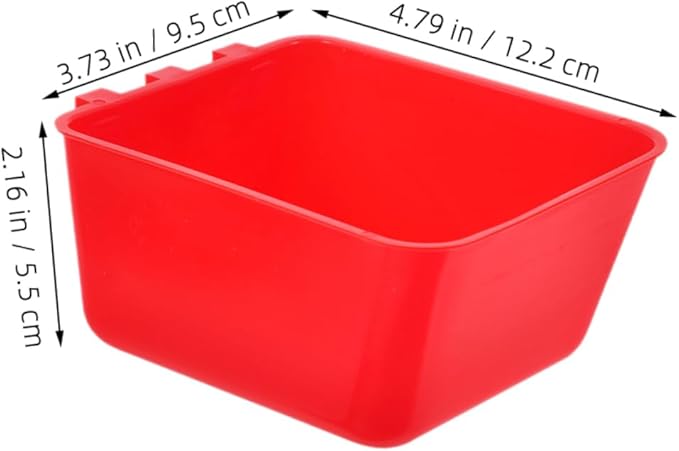 Milisten 6pcs Hanging Bird Rabbit Feeder Bowl Chicken Coop Water Cup for Small Animals Pet Feeding Cups