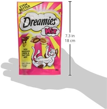 Dreamies Beef & Cheese Mix Pack of 8 x 60g