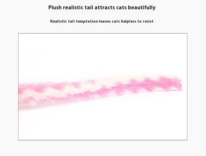 Catnip Mouse Toy, Long Tail Plush Mice for Cats, Interactive Hunting Toy for Indoor Cats, Colorful Soft Cat Toy with Catnip Inside (3PCS)