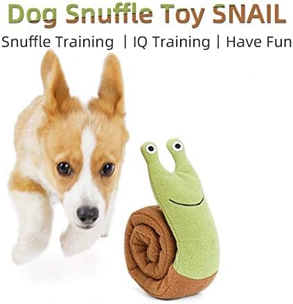 Pet Snuffle Mat for Dogs Cats Boredom, Dog Educational Sound Toys, Interactive Feed Game Toys, Encourages Natural Foraging Skills for Cats Dogs, Stress Relief, be Smarter (Snails)