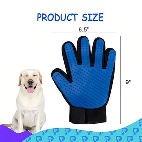 180 Nail Pet Cleaning Supplies Hair Removal Brush Rolled Cat Gloves True Bath Massage Comb Pet Gloves (1 Pair) (Blue)