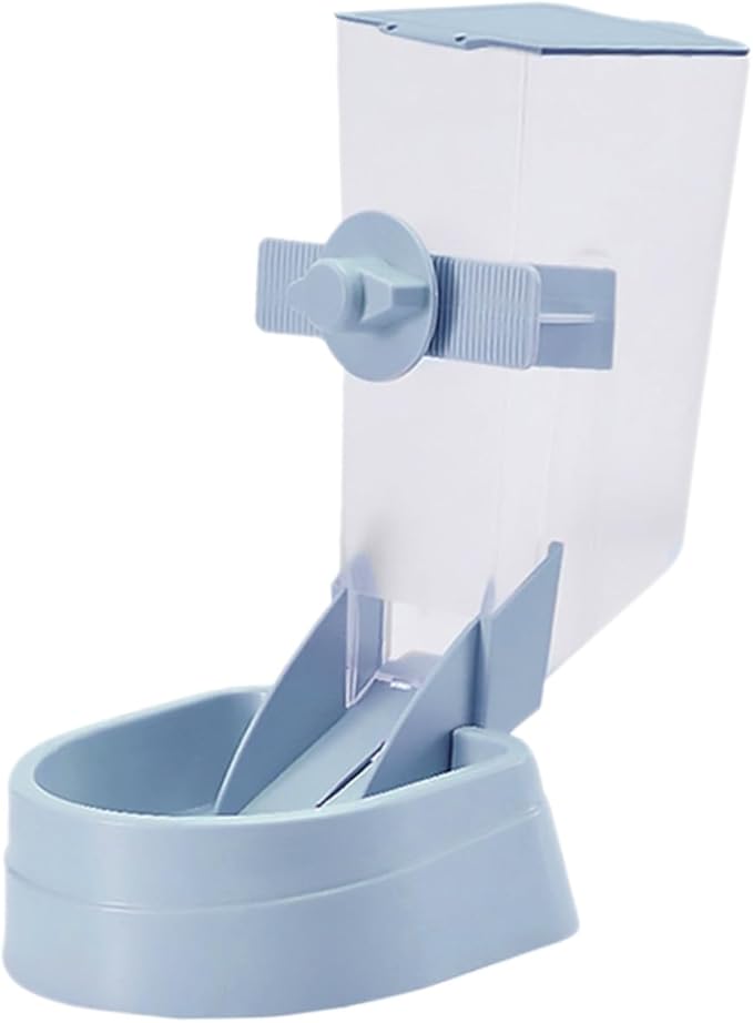 Hanging Automatic Bird Feeder Refillable Small Pet Food Dispenser Blue for Outdoor Bird Cages and Hamster Cage Accessories