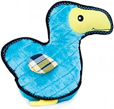 Zippy Paws - Z-Stitch Grunterz Durable Stuffed Squeaky Dog Toy - Dodo the Dodo Bird