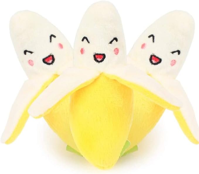 Banana Plush Pet Toy Puppy Dog Cat Squeak Chewing Interactive Toy Pet Training Supplies Molar Interactive Play Scratch Squeaky Chew Toy for Pets