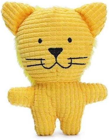 Plush Squeaky Pet Toy - Cute Animal Design Dog & Cat Toy - Soft & Durable Chew Toy for Interactive Play & Self-Entertainment (Tiger)