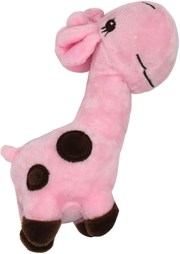 Pink Pet Dog Cats Puppy Cute Deer Shape Doll Interactive Squeaky Chew Bite