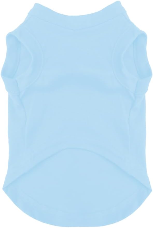Uruguay Flag Soccer Jersey Style Dog Tee Shirt | Sleeveless Breeds | International Soccer | Game Day |Light Blue, 3X-Large 1656