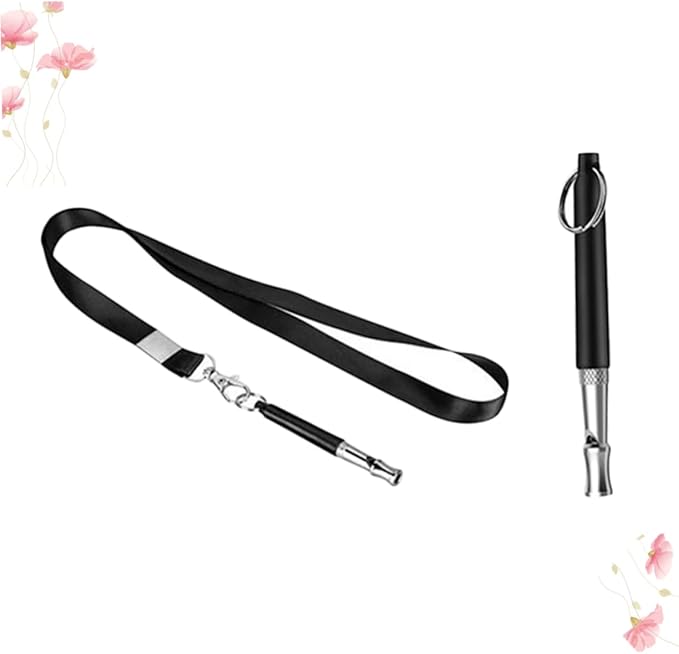 Kisangel 1set Pet Training Tool Set Clicker Whistle and Rope Practical Training Essentials for Puppies and Dogs