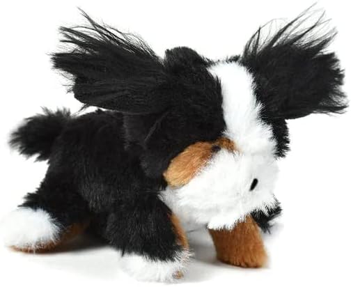 Oscar Newman Bernese Mountain Dog Pipsqueak Toy, 5-inch Length, Multicolor