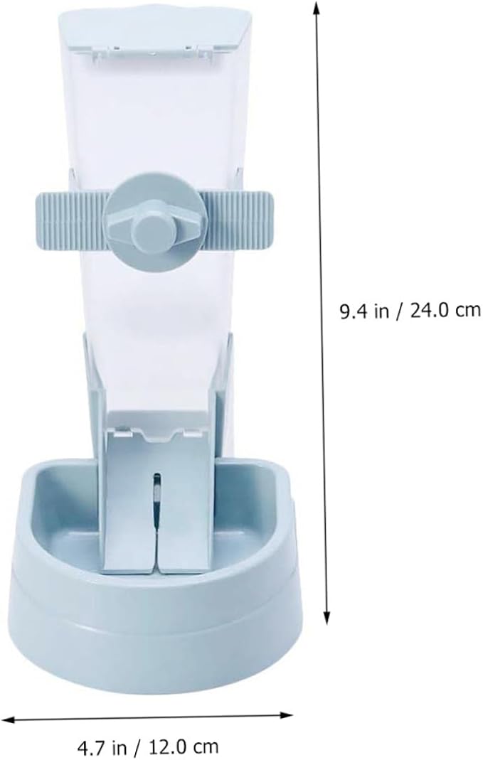 Outanaya Hanging Automatic Bird Feeder Small Pet Feeder Blue Plastic for Outdoor Bird Cages and Hamster Accessories
