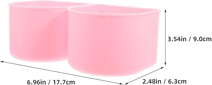 Bird Cage Feeder Cups Dog Food and Water Bowl Bowl and Crate Hanger Spill Pet Feeder for Cats Dogs Adjustable Height