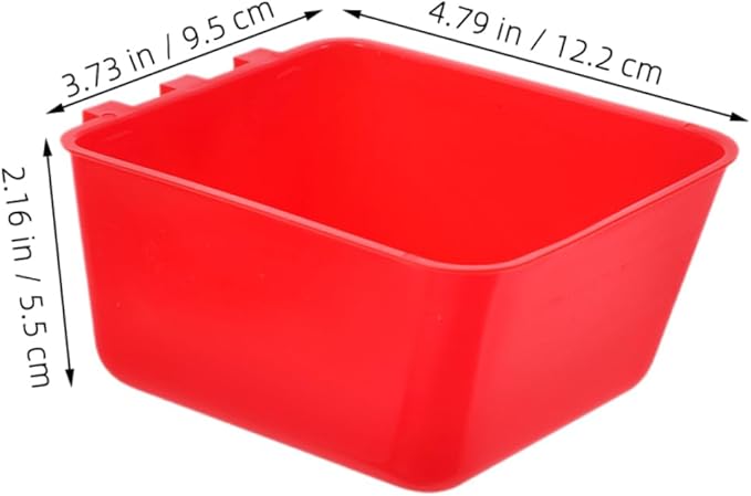 MERRYHAPY 6pcs Hanging Pet Feeding Bowl for Birds and Rabbits Durable Food and Water Cup Easy to Install and Remove for Small Animals