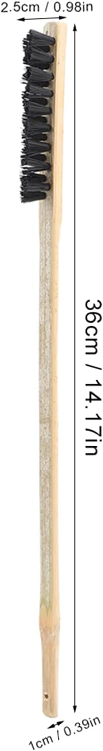 3 Pieces Wooden Bird Cage Cleaning Brush with Long Handle for Parrots, Necessary Supplies