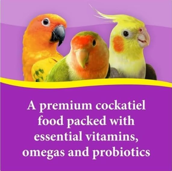 3-D Pet Products Premium Cockatiel Mix Bird Food Seeds, with Probiotics ~ 9 Lb Bag ~ 1 Pack.