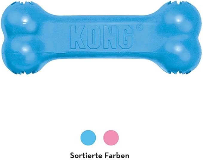 Puppy Kong Goodie Bone - Teething Toy and Treat Dispenser, Small, Assorted Colors
