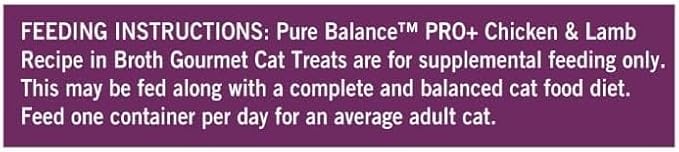 (4 Pack) ~ Pure Balance Pro+ Sensitive Stomach Chicken & Lamb Recipe in Broth, 1.4 Oz