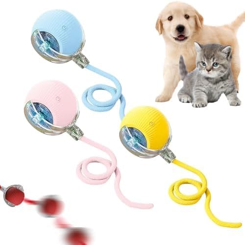 Interactive Cat Toy, 2026 New Cat Toy for Indoor Cats, Intelligent Rolling Ball Toys, Kitten Toys for Bored Indoor Cats/Dogs (3PCS-B)